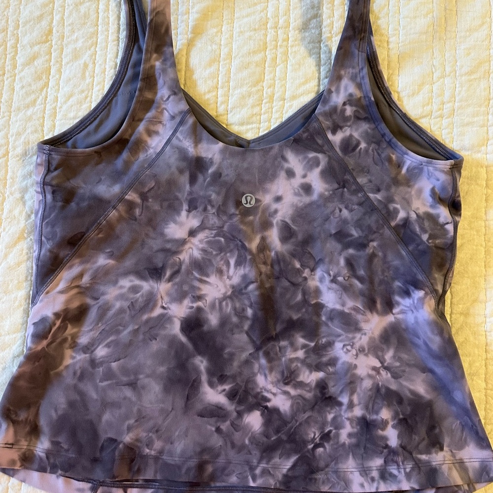 Lululemon Diamond Dye Mink Berry Lunar Women's Tie-Dye Align Tank size 12 - Picture 3 of 4